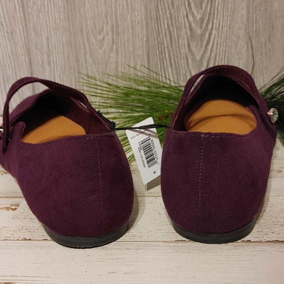 NWT Gap flat pointy toe slip on wine color shoe sz 8 - Picture 7 of 9